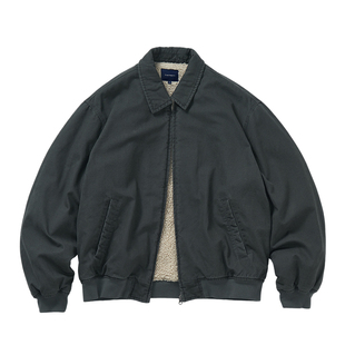 714street纯棉水洗做旧翻领夹克25秋冬复古羊羔绒cleanfit外套男