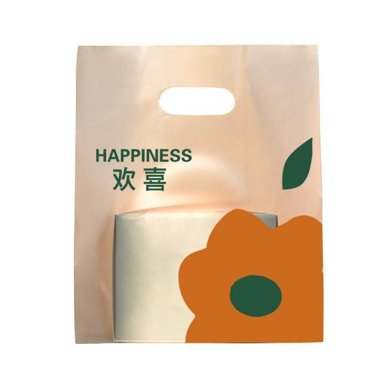 塑料袋子手提打包袋批发烘焙方便袋水果捞甜品包装外卖食品级定制