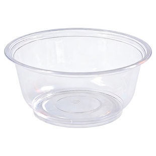 一次性塑料碗食品级带盖饭碗外卖圆形打包盒餐具饭碗整箱商用批发