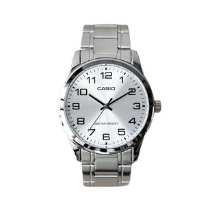 卡西欧手表CASIO MTP-V001D-7B 学生考试复习简约钢带防水指针表