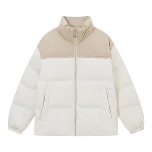 轻松羽绒|森马羽绒服男防泼水防风外套情侣面包服冬保暖立领上衣