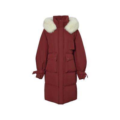 中长羽绒服雪中飞狐狸毛时尚休闲