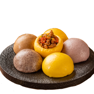 杂粮包窝窝头早点特色早餐食品即食营养半成品荞麦粗粮速食冷冻