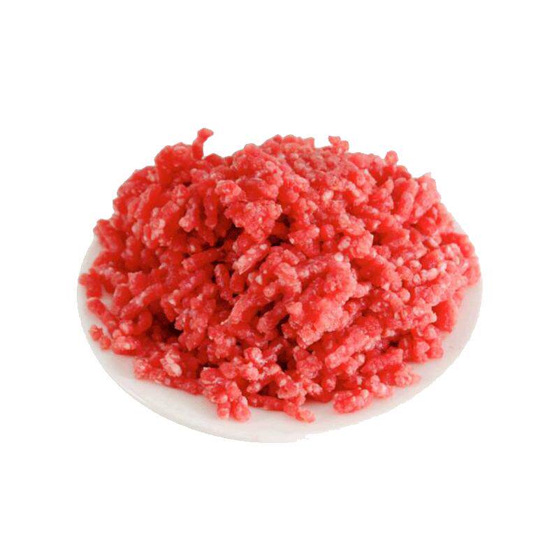 清真内蒙古草饲生鲜去油牛肉馅原切纯牛肉汉堡饺子烘焙新鲜牛肉粒