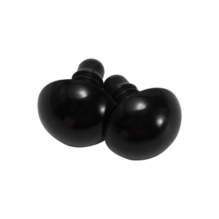 外贸手工玩偶毛绒玩具DIY配件公仔泰迪熊螺纹脚黑豆眼睛卡扣