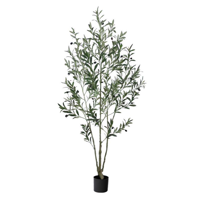 仿真绿植橄榄树高端轻奢仿生植物客厅落地室内装饰摆件大型假盆栽
