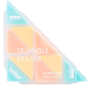 日本国誉KOKUYO角角乐橡皮擦三角形多角文具网红创意儿童学习用品限定不易留痕可爱软像皮联新办公