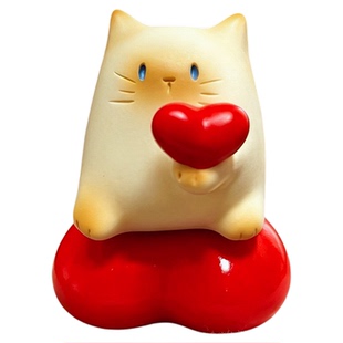 SHUDOLI猫猫pai乐无忧转转盲盒手办猫咪景德镇摆件治愈系礼物