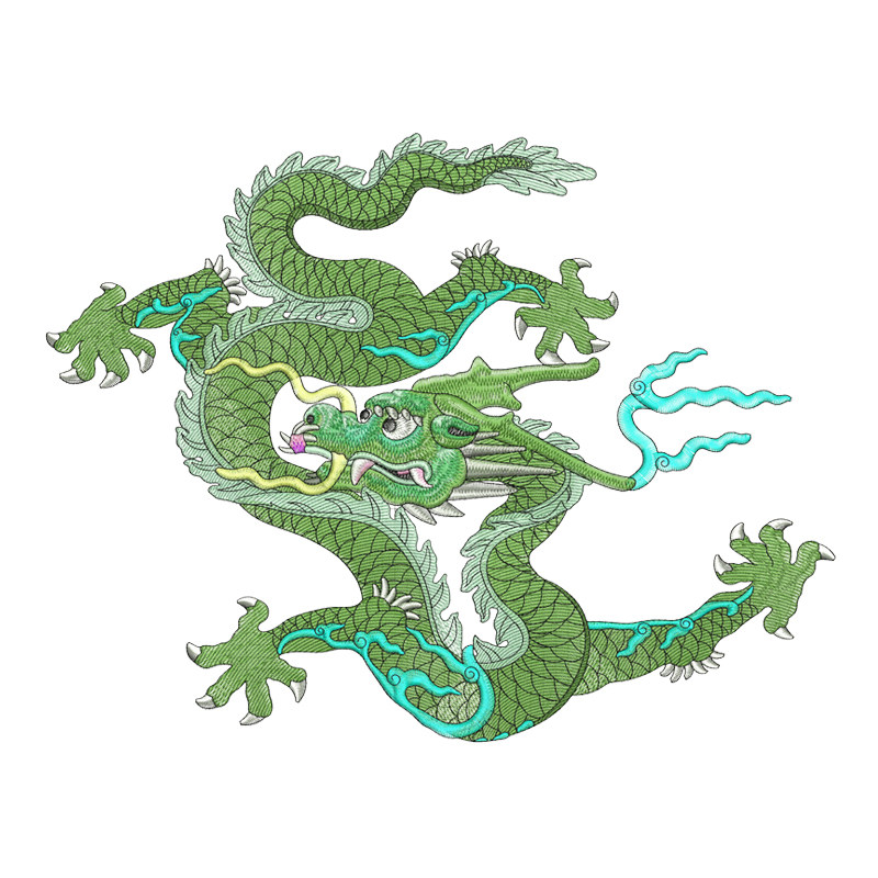 戏剧龙袍重工emb格式dst绣花素材