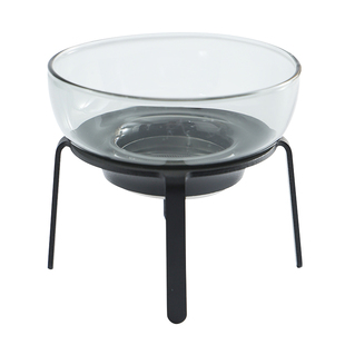 山隐玻璃过滤器茶漏 304不锈钢滤网茶叶茶滤架托高端创意茶具配件