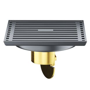 枪灰色不锈钢地漏防臭全铜芯卫生间浴室长条淋浴洗衣机下水道2005