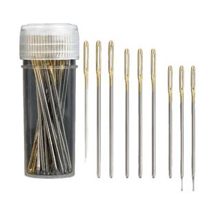 十字绣针专用套装刺绣通用三股钝头圆尖大中小格针金尾绣花针工具