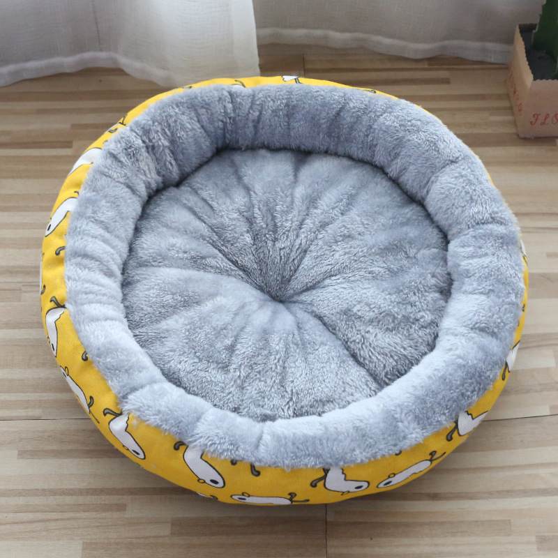 新款直销宠物窝四季通用全可洗狗窝加绒保暖猫窝中宠物窝圆形窝工
