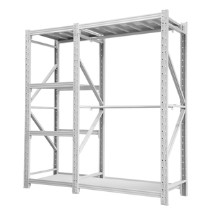 衣架电脑桌置物架下空式阳台多层收纳挂衣杆式书桌家用衣柜钢管架