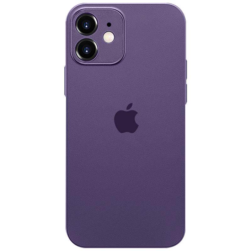适用于苹果12手机壳新款iPhone12pro透明磨砂硅胶12promax超薄全包防摔保护套mini潮男网红女纯色十二暗