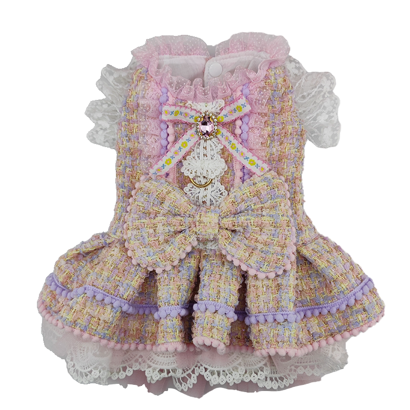 多巴胺小香风狗狗衣服私宠手作
