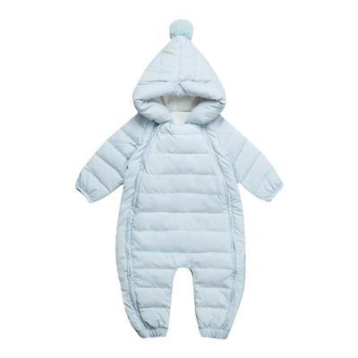 婴儿羽绒服连体衣冬季加厚保暖