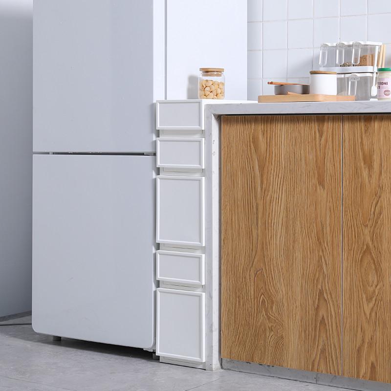 夹缝收纳柜塑料抽屉式厨房夹缝柜超窄缝隙夹缝收纳置物架收纳柜子