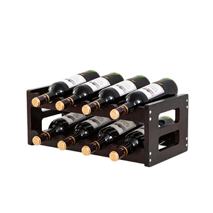 创意红酒架实木酒瓶架子葡萄酒架红酒展示架多瓶收纳酒柜装饰摆件