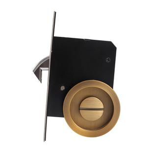 圆形移门锁卫生间室内门推拉门锁厨房平移门嵌入式钩锁酒店滑门锁