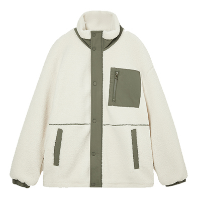 冬季保暖夹克外套仿羊羔毛短款