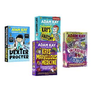 Adam Kay凯叔爆笑医学系列4册 Kay's Incredible Inventions 英文原版 凯的解剖学/神奇发现/医学/儿科医生德克斯特 幽默科普