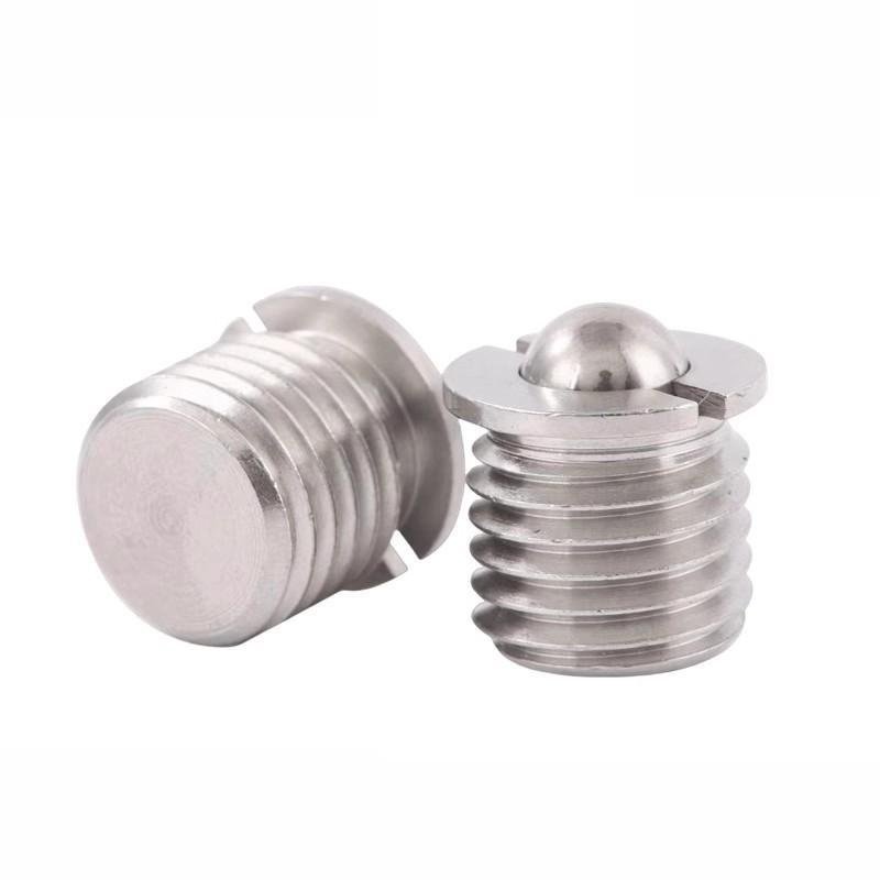 FBPJ FBPJS5 6 8 10 12台阶螺纹弹簧定位波珠 带法兰型球头柱塞