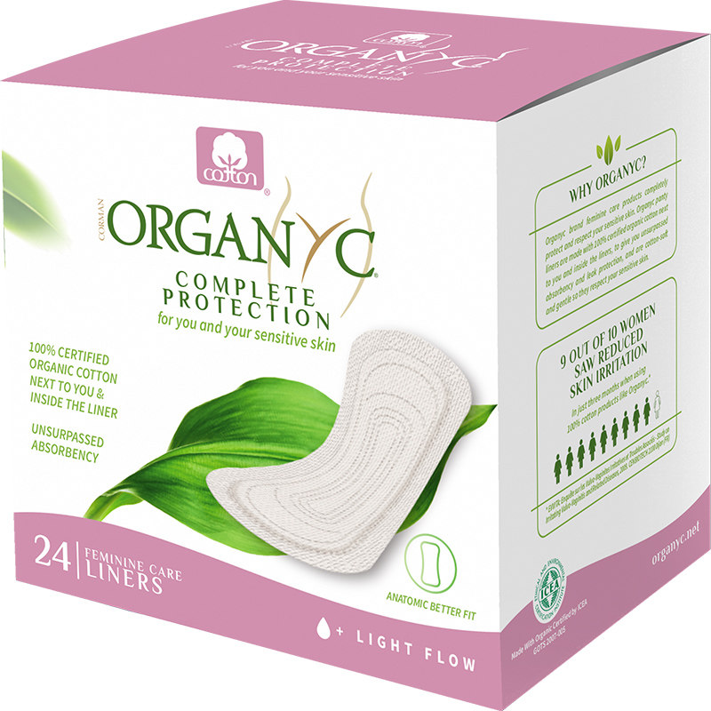 Organyc欧然尼欧洲进口护垫有机纯棉芯超薄透气迷你卫生巾 1盒装