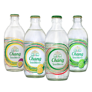 泰国进口泰象苏打水325ml*24瓶整箱气泡水玻璃瓶Chang牌碳酸饮料