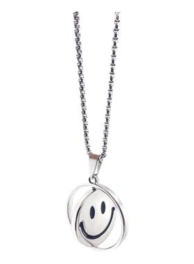 dukato新款旋转笑脸日韩ins项链