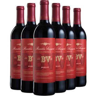 璞立酒庄bv红酒美国加州赤霞珠原瓶原装进口梅洛干红葡萄酒单支装