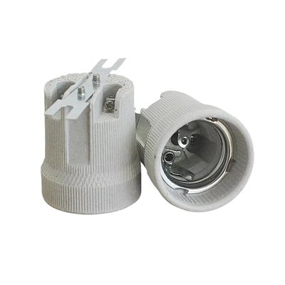 e27陶瓷灯头螺口耐高温全铜