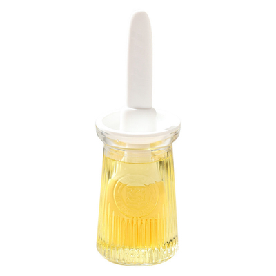 厨房油刷油瓶一体玻璃油壶食品级厨房用品油罐家用耐高温工具刷子