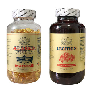 澳门代购 美国原装ALASKA美鹰阿拉斯加深海鱼油中老年大豆卵磷脂