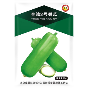 和利农 正源金鸿3号瓠瓜种子短蒲瓜种籽四季菜葫芦小瓠子蔬菜种孑