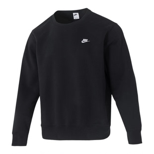 耐克正品加绒卫衣男款2025秋冬新款圆领套头衫加厚保暖运动服外套