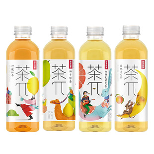农夫山泉茶π茶派900ml大瓶装果汁茶饮料乌龙茶茉莉花茶柠檬西柚