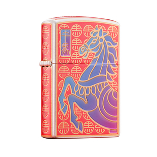 佐罗ZORRO纯铜煤油打火机金标三代马年限定夜光刻字定制男性礼物