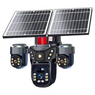 太阳能监控器免插电无电无网摄像头360度无死角高清夜视2025新款