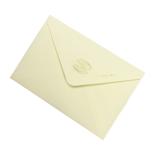 烫金信封信纸套装小清新创意明信片封套动物可爱鸭子兔子海豹鲸鱼