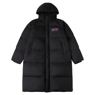 NMAX大码潮牌男装冬防跑绒高蓬鸭绒中长款三防加肥加大连帽羽绒服