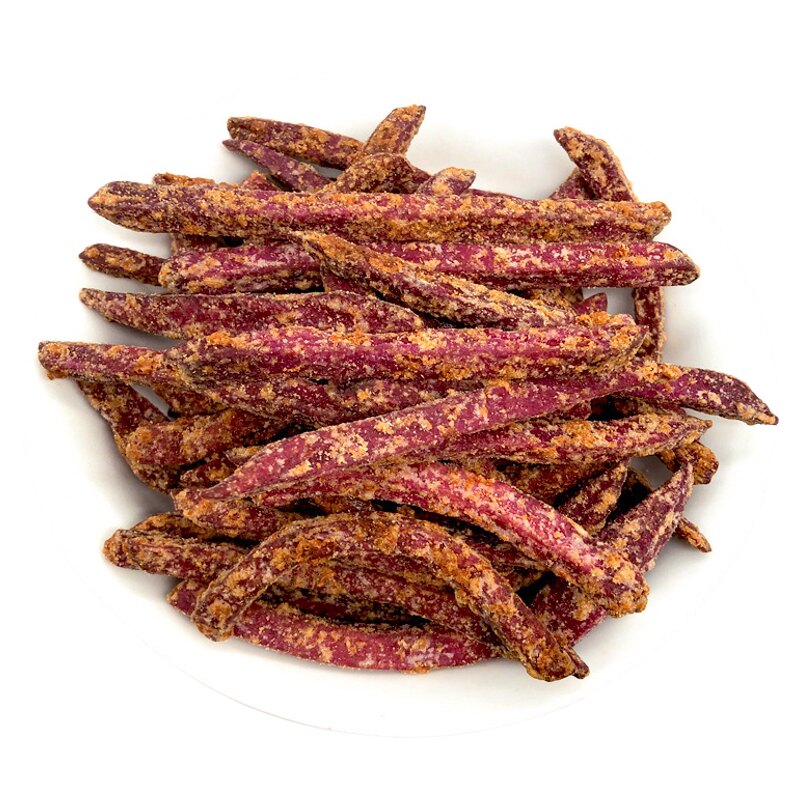 蟹黄味非油炸紫薯条富含花青素