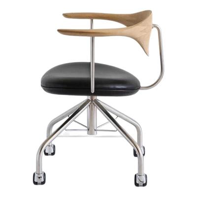 意式极简电脑椅办公椅不锈钢