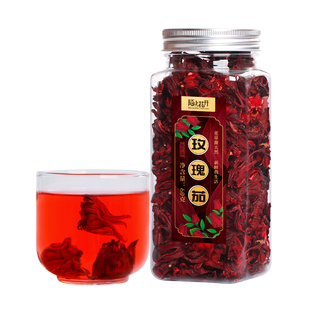 洛神花茶玫瑰茄干云南果脯鲜花红糖K洛神花果茶罐装 泡水喝的花茶