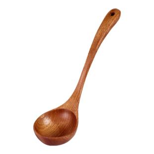 汤勺大号家用无漆无蜡木质长柄勺子食品级耐高温舀汤勺盛粥稀饭勺