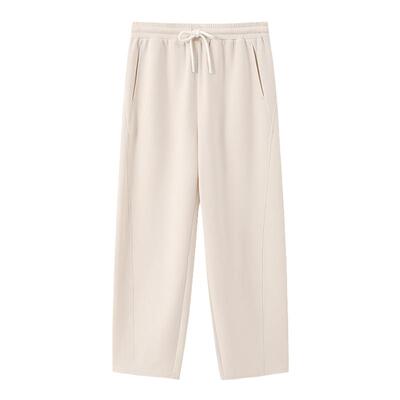 URLAZH有兰垂顺弹滑面膜针织裤