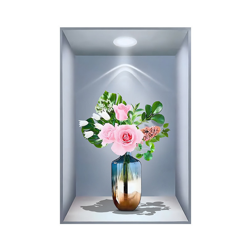 新款3D立体自粘贴画客厅装饰画餐厅沙发背景墙三联画仿真墙贴画