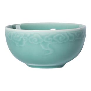 龙泉青瓷家用高温陶瓷餐具加厚防烫吃饭碗斗笠碗特别好看的米饭碗