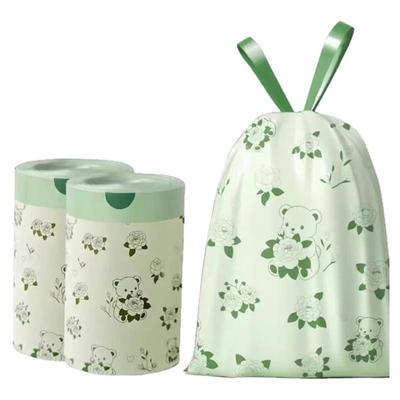 山茶花抽绳款垃圾袋实惠装一拉即收家用加厚