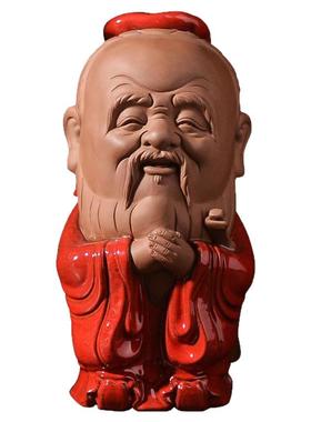 古典人物孔子老子如来雕像摆件